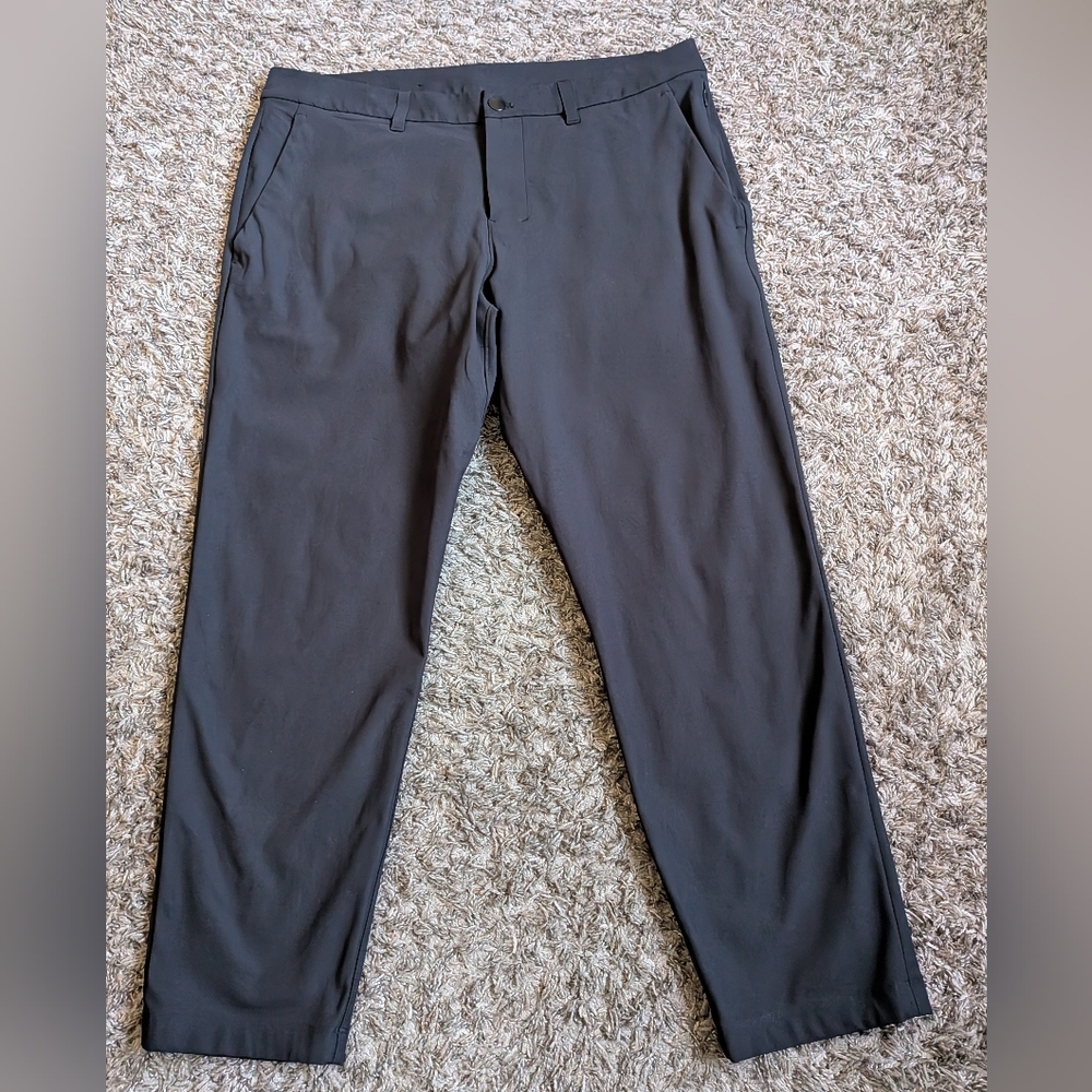 Lululemon ABC Slim Warpstreme Black 26" Pants Men's 33